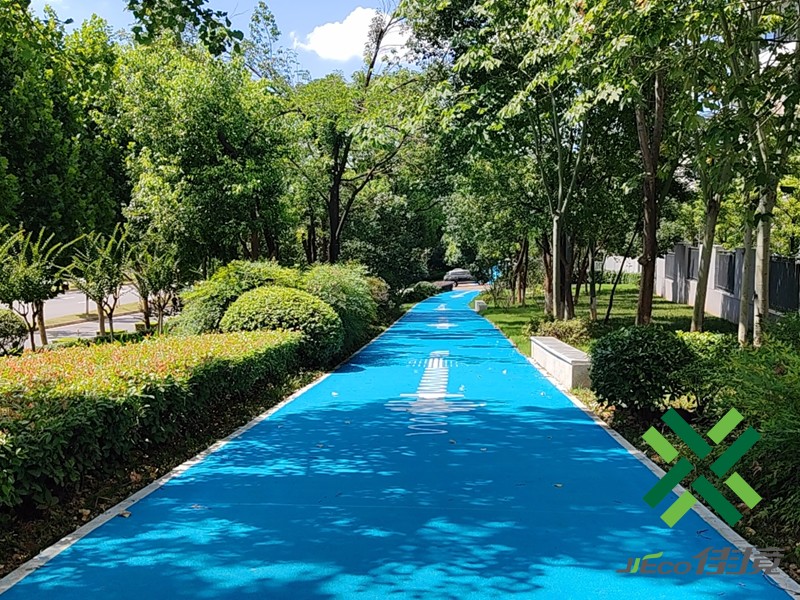 武漢光谷透水路面+膠粘石路面